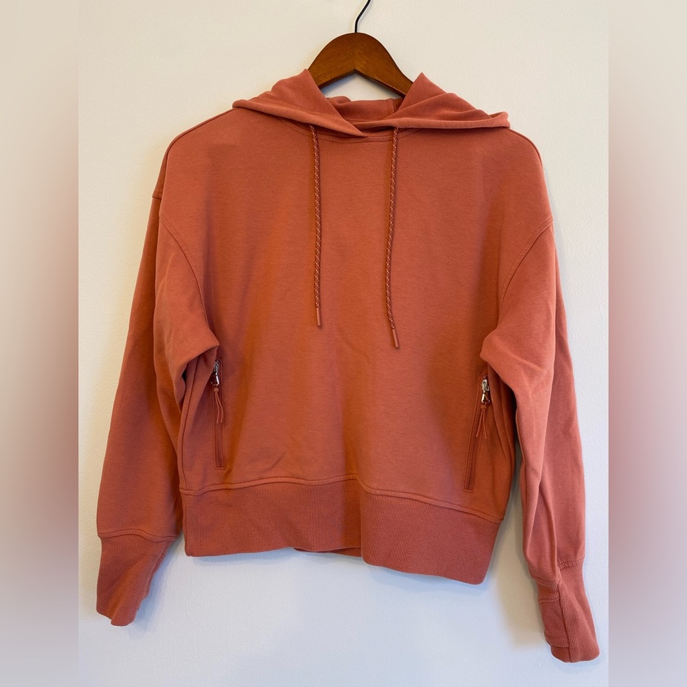 Coral lightweight hoodie, size small